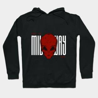 Red Alien phew phew Hoodie